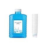 Mouthwash Refill of 6 Bottles & 720 Cups - Alcohol-free - Six 1.5 Liter Mouthwash Bottles and a Box of 720 Cups.