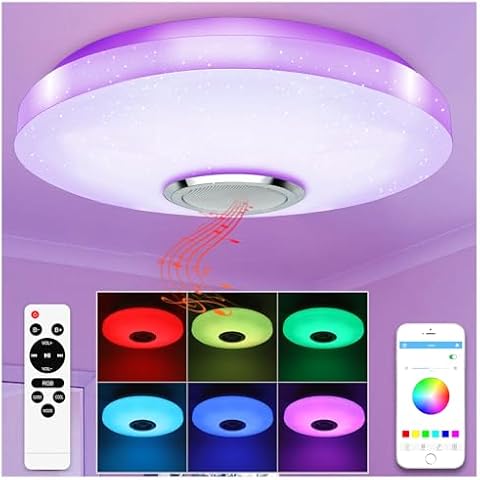 TODEHI Plafonnier LED 36W Dimmable Cover
