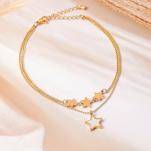Image of Rubans Oxidised Anklets Jewellery Gift for Women & Girls | Kundan Ethnic Traditional