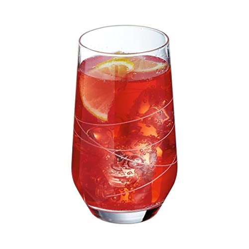 Verre 40 cl Abstraction transparent pour table moderne