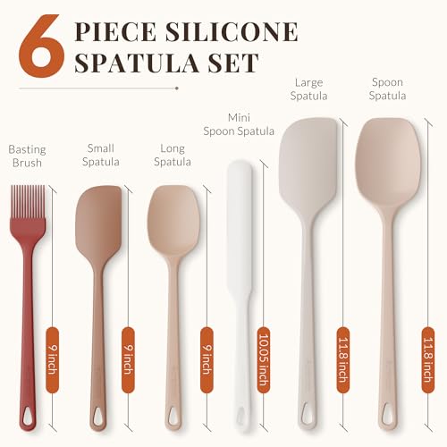 6-Pc Astercook Silicone Spatula Set (Macaron Pastel or Morandi) - image 7