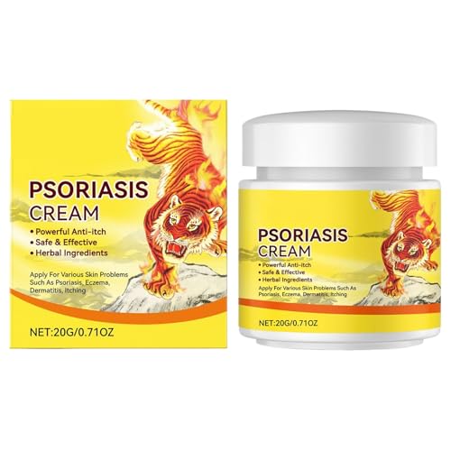 Crema P-Soriasis, Crema Corporal Hidratante, 20 G De R-Evalte R Mantequilla De Cara No Grasosa Cabro Ligero De La Piel, Fórmula Hidratante Profunda, Textura Para Seco, Sensible Y Diariamente