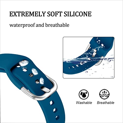 Image of ACUTAS Silicone 22mm Sports Band Soft Silicone Wristband Compatible for Fossil Gen 5 | Fossil Gen 5E | Fossil Gen 6 44mm Smartwatch (Teal Green)