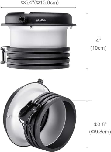 Image of Fomito SN27 Profoto to Bowens Adapter Ring, Metal and Plastic Construction, Compatible with Bowens Accessories