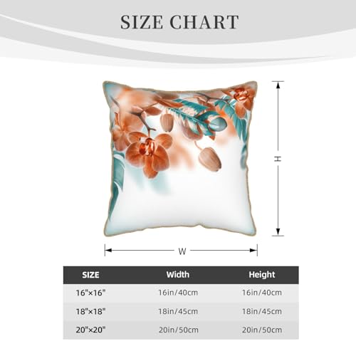 Housse de coussin en velours imprimé orchidée pour un salon chic - 5