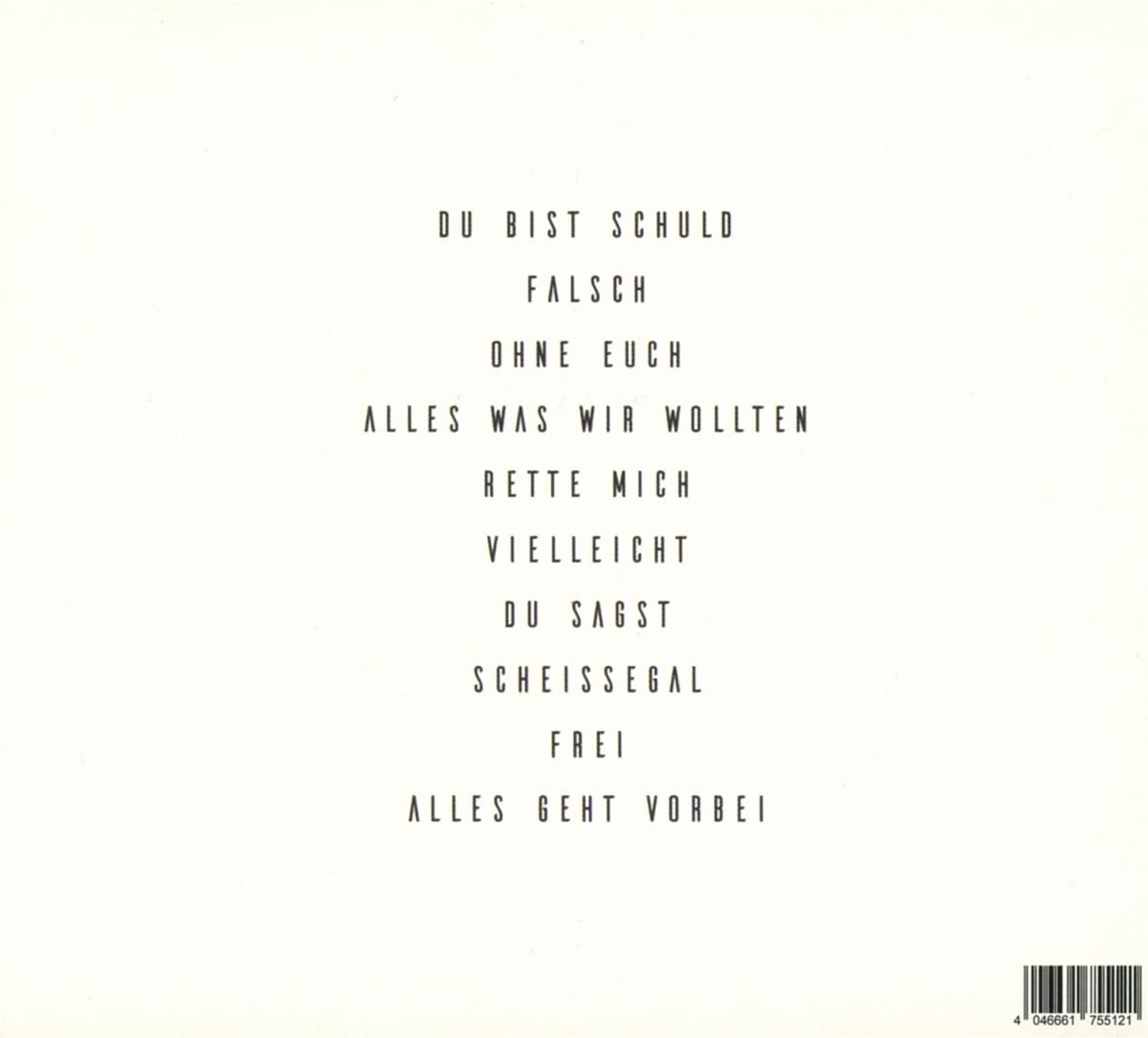 Alles auf Anfang