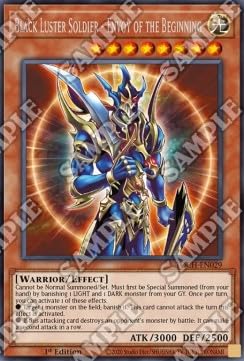 Black Luster Soldier - Envoy of The Beginning (V.1) TOCH-EN029 Rare Englisch Near Mint 1. Auflage - Toon Chaos - mit ReCollectibles-Versandschutz - für Yu-Gi-Oh!