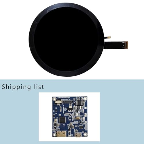 Image of 5 inch 1080x1080 350nit IPS MIPI Round LCD Touch Screen | and 50 pins H /D Controller Board