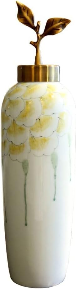 Vase Modern Home Ceramic Vase Decoration Living Room TV Cabinet Flower Arrangement Table Decoration Dried Flower Desktop Decoration Suitable for Dining and Living Room Home decoratio