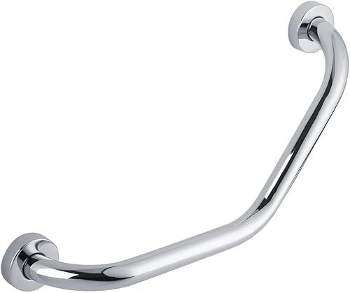 Barra de agarre curvada para ducha, mango de bañera de acero inoxidable, mango de pared, mango de ducha, mango de seguridad, barras de agarre