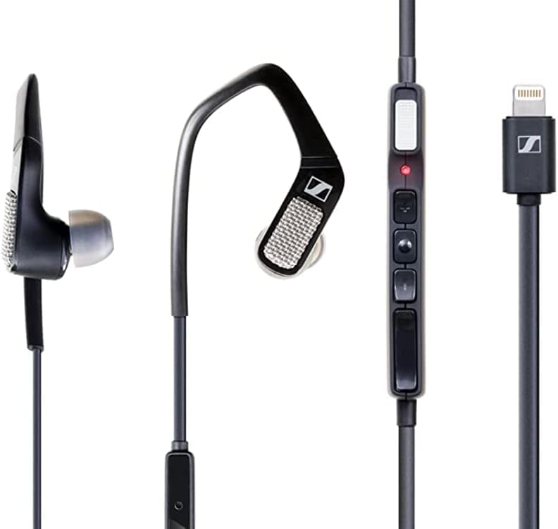 Sennheiser AMBEO Smart Headset (iOS) – in-Ear Headphones with Binaural Audio - Active Noise Cancellation, Transparent Hearing and 3D Sound Recording - Black