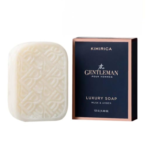 Image of Kimirica The Gentleman Niacinamide Soap for Men | Oil & odour control SLS-free Formula | Instant Cooling Effect with Vetiver | Moisture Boosting Creamy Bathing Bar | High-Performance & 100% Vegan