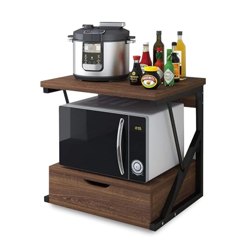 Ottimizzazione Spazi: Il mobiletto cucina salvaspazio consente di organizzare elettrodomestici e accessori sfruttando lo spazio verticale, ideale per cucine piccole o ambienti open space ordinati.