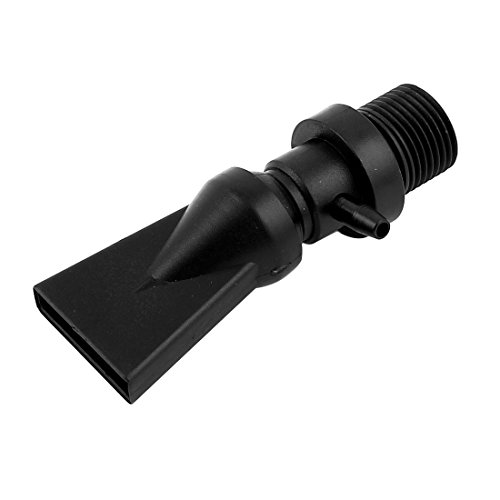 uxcell Plastic Aquarium Pump Duckbill Nozzle Water Outlet Return Pipe Plumbing Fitting Black