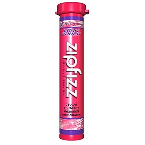 Zipfizz Energy Drink Mix, Electrolyte Hydration Powder With B12 And Multi Vitamin, Fruit Punch (30 Pack) #TOP20