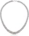 Italian Sterling Silver Chunky Diamond-Cut Byzantine Chain Necklace, 18"