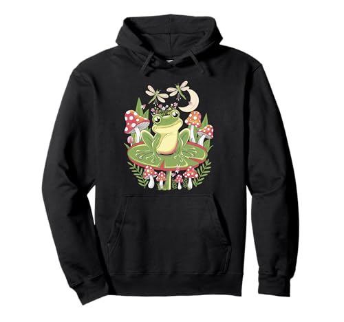 Charming Frog on Lily Pad – Cute Nature Design Sudadera con Capucha