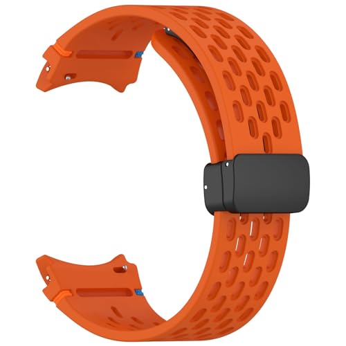 Bracelet 20mm magnétique sans espaces en silicone souple pour Galaxy Watch 6