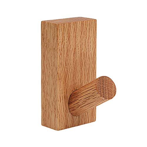Yooyg Porte-manteau en bois naturel, crochet à fixation murale, pour crochets décoratifs, organiseur mural, porte-chapeaux, porte-serviettes Cover