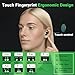 DCBCODGAL Wireless Earbuds,Wireless Heasphone, Bluetooth 5.4 Mini Earphone Headphones IPX7 Waterproof,20 Hours Playing Time,Touch Control HiFi Digital LED Display Charging Case for Smart Phone