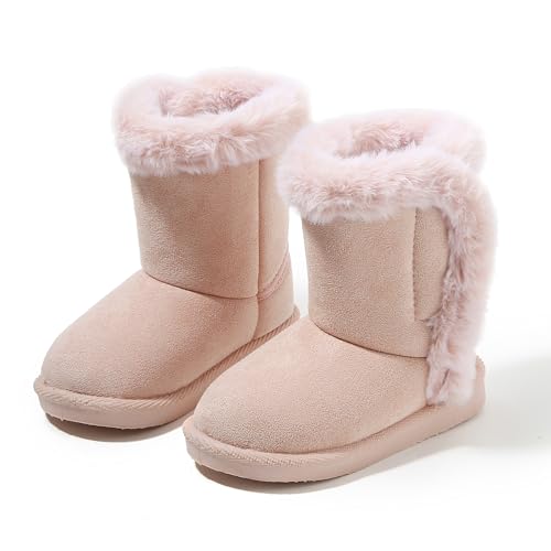 Image of Femizee Girls Boys Warm Winter Boots Kids Outdoor Snow Boots(Toddler /Little Kid)