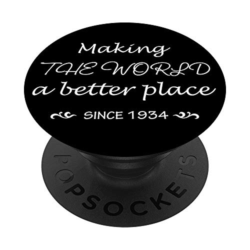 86 Años Mujer 86 Cumpleaños Regalo Vintage Nacido En 1934 PopSockets PopGrip Intercambiable