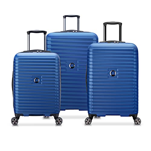 DELSEY Paris Cruise 3.0 Hardside Expandable Luggage with Spinner Wheels, Blue, 3-Piece Set (21/24/28) DELSEY Paris Cruise 3.0 Hardside Expandable Luggage with Spinner Wheels, Blue, 3-Piece Set (21/24/28)