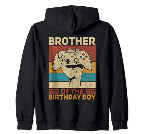 Vêtements de jeu Brother Of The Birthday Boy Gamer Bday Sweat à Capuche