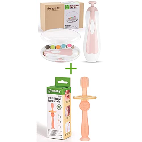 haakaa Baby Nail Trimmer and 360° Baby Toothbrush Baby Personal C...