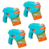 Nerf Super Soaker Mini Dunk-Fill Funpack | 4 Water Blasters | Easy Instant Fill Tanks, Just Dunk & Go | 3.4 Fluid Ounce Tanks | Water Toys for Ages 6+