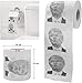 Toilet Brush ＆ Toilet Paper Roll Set, Funny Gag Gift Toilet Bowl Brush for Bathroom Cleaning, Political Satire Products