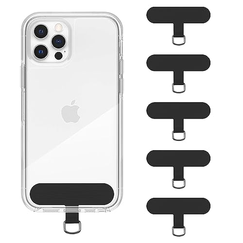 Universal Cell Phone Tether Tab Without Adhesive, 5 Pack Phone Lanyard Replacement Part for Phone Strap,Safety Lanyard Patch (5 PCS)