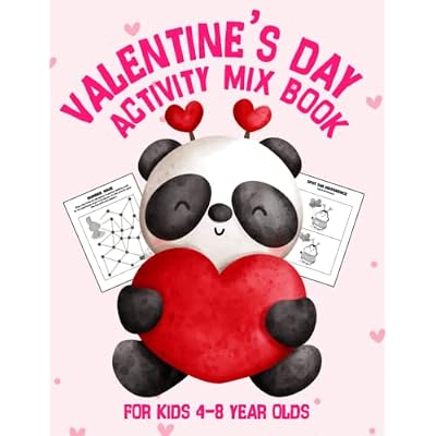 Valentine's Day Activity Mix Book for Kids 4-8 Year Olds