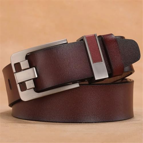 Mens Pin Buckle Cow Genuine Leather Belt Vintage Jeans Leather Belts 100 110 120 130 140 150Cm Belts2