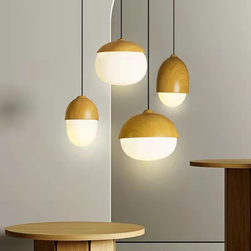 Lámpara de isla de cocina en madera ideal para un comedor acogedor y pasillos 6