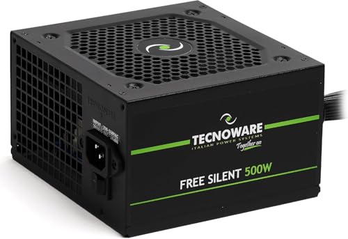 Tecnoware Alimentatore ATX Free Silent 500, Ventola...