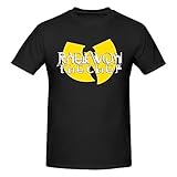 Raekwons Shirt Men's Breathable Pattern Cotton Short-Sleeved Tshirt Fashion Novelty Casual Tee Tops Black Xx-Large