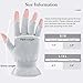 MIG4U Fingerless Moisturizing Gloves, Half Finger Touchscreen Beauty Glove for Eczema, SPA, Dry Hands, Skin Treatment, Summer Sun UV Protection (S/M, Gray-1pair)