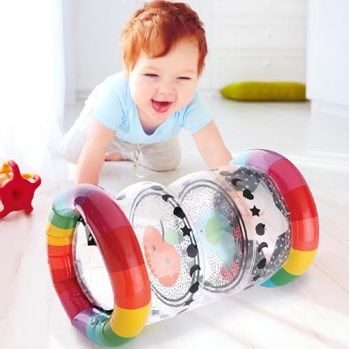 Image of The Peanutshell Inflatable Tummy Time Roller - Crawling Toys for Babies, Soft & Supportive Baby Tummy Time Roller, Water-Friendly Crawling Toys for 6-12 Months - Montessori