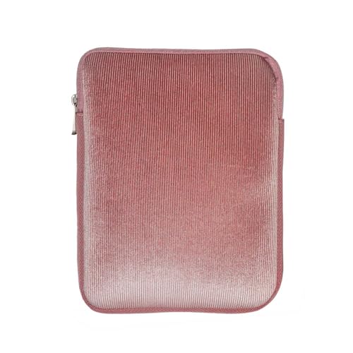 Pothai Corduroy Sleeve Case Bag for Inch iPad 10.2 iPad 10th 10.9 iPad Pro 11 M4/Air 11 M2, iPad Air 5/4 10.9, Fit Apple Smart Keyboard,Samsung Galaxy Tab A8 10.5(Dusty Rose, 10.5/11 inch for Pad)