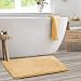 Memory Foam Bathrug ? Beige (Cream) Bath Mat and Shower Rug Large 20? x 32? Inches, Non Slip Latex Free Plush Microfiber. Comfortable, Beautiful and Maximum Absorbency.