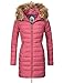 Produktbild MARIKOO Damen Winter-Mantel Steppmantel Rose Berry Gr. S