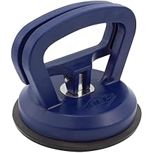 QEP 75000 Suction Cup for Non-porous Large Tile, 4-5/8" - Blue 12 lb. lift capacity