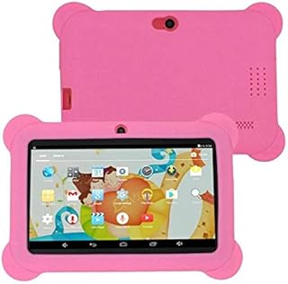 VGOLY Q88 Kids Education Tablet PC, 7,0 polegadas, 512 MB + 8 GB, Android 4.4 Allwinner A33 Quad Core, WiFi, Bluetooth, OTG, FM, câmera dupla, com capa de silicone (preta)