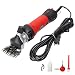 TEKEMP Sheep Shears,Electric Goat Shears for Sheep Goat Llama Horse Alpacas Thick Coat and Heavy Duty Animals Hair Fur Grooming,Farm Livestock Pet Supplies for Hair Fur Grooming-380W (Sheep-Red)