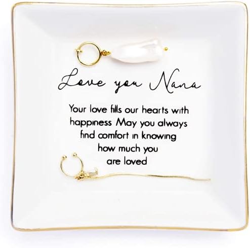Titanape Mum Birthday Gifts from Daughter, Mothers Day Gifts for Mum Ring Trinket Dish " MY Dear Mom. Thank you! For All The Words That Sometimes Go UnSpoken, I Need to Say I Love You!"