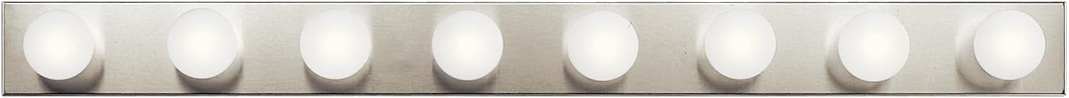 Kichler Linear Bathroom Vanity Light Fixture 48” in Brushed Nickel, Modern 4-Light Design, 628NI 48 in Brushed Nickel