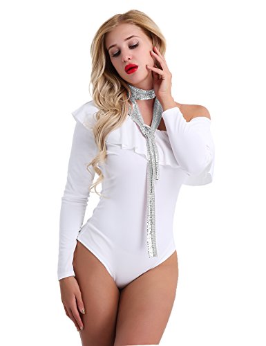 Freebily Pañuelo Largo de Lentejuelas Metal para Mujer Fular Fina de Señora...