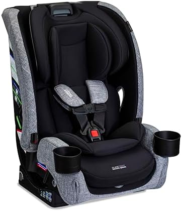 Britax One4Life Slim All-in-One Car Seat, 10 Years of Use, 17.5” SpaceSaver Design, Converts from Rear-Facing Infant Car Seat to Forward-Facing Booster Seat, ClickTight Installation, Raven Black