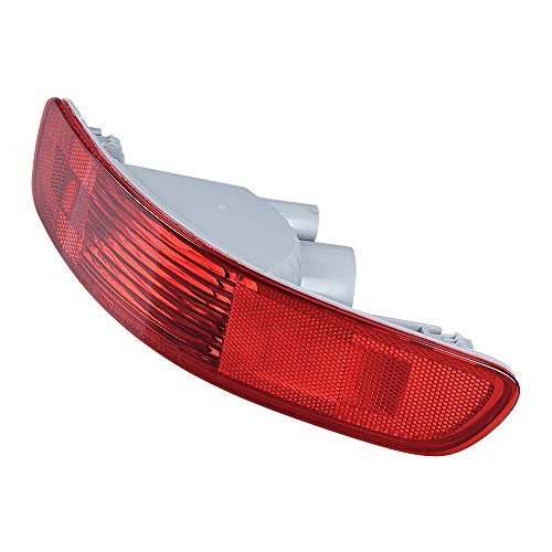Astra Depot 1PC Right Rear RED Tail Light Bumper Side Marker Reflector Housing Compatible with 2007-2012 Mitsubishi Outlander Peugeot 4007 Citroën C-Crosser